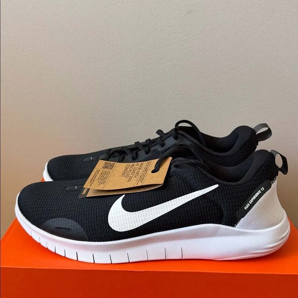 Nike Flex Experience Run 12 Black White DV0740-004 Men’s Size 11